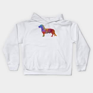 Westphalian Dachsbracke in watercolor Kids Hoodie